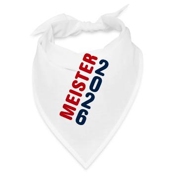 Meister 2026 Meisterschaft - Bandana - Weiß - Vorne