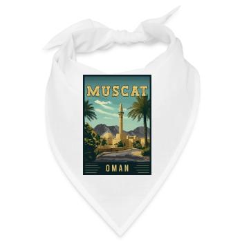 Entdecken Sie die arabische Schönheit von Muscat im Oman - Bandana - Weiß - Vorne