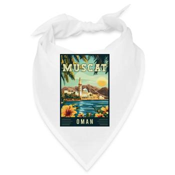 Entdecken Sie die arabische Schönheit von Muscat in Oman - Bandana - Weiß - Vorne