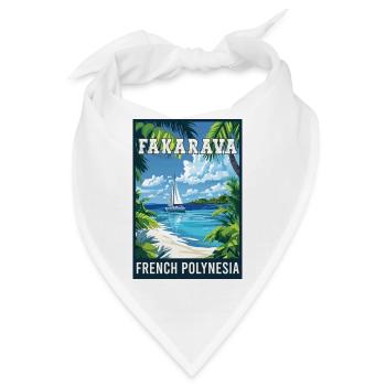 Entdecken Sie tropische Fakarava in Französisch-Polynesien - Bandana - Weiß - Vorne