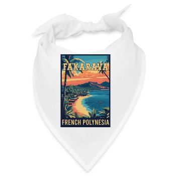 Entdecken Sie tropische Fakarava in Französisch-Polynesien - Bandana - Weiß - Vorne