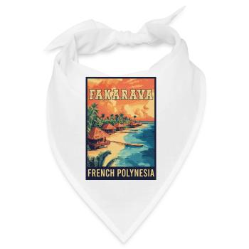 Erleben Sie tropisches Fakarava in Französisch-Polynesien - Bandana - Weiß - Vorne