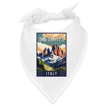 Erleben Sie majestätische Dolomiten in Italien - Bandana - Weiß - Vorne