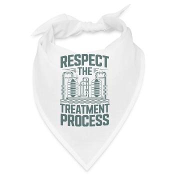  Respect The Treatment Process Wasseraufbereitung - Bandana - Weiß - Vorne