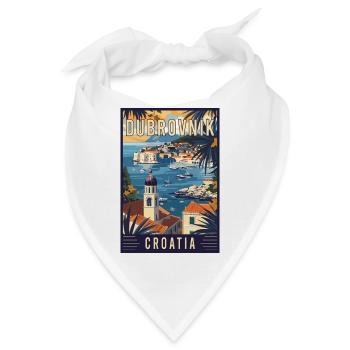 Erleben Sie das Mittelmeer-Dubrovnik in Kroatien - Bandana - Weiß - Vorne