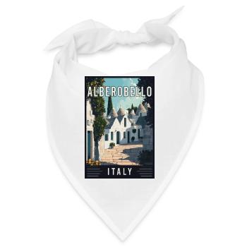 Erkunden Sie den Mittelmeer-Alberobello in Italien - Bandana - Weiß - Vorne
