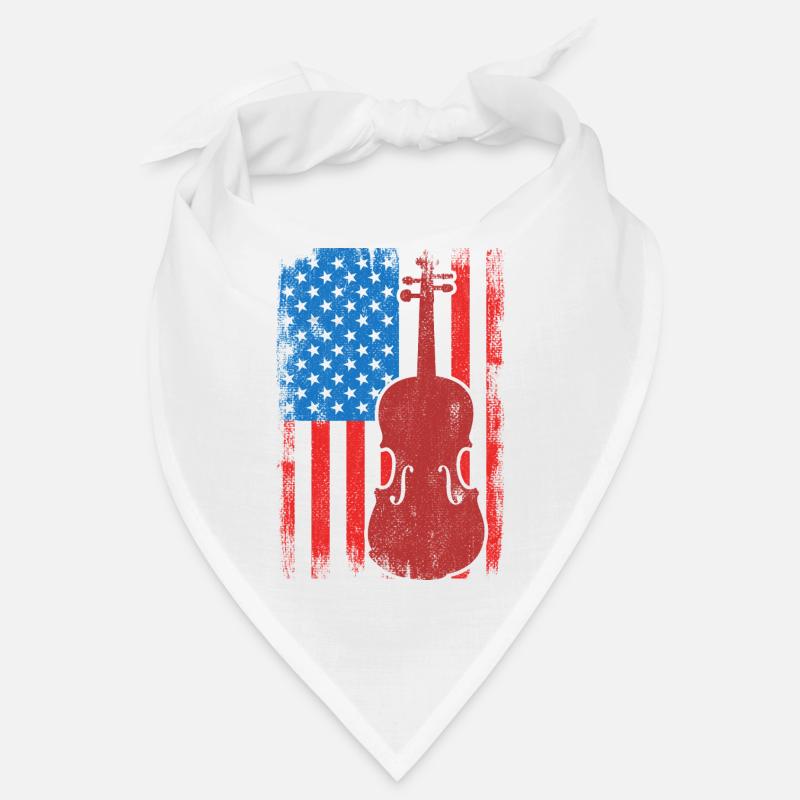 Patriotischer US Violinist Bandana