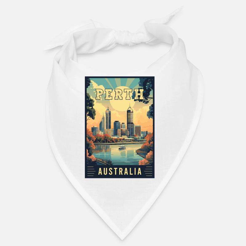 Explore City by the Swan River Perth in Australia Bandana