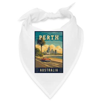 Erleben Sie City by the Swan River Perth in Australien - Bandana - Weiß - Vorne