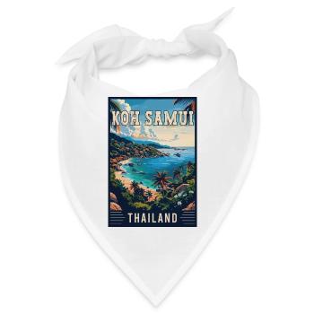Entdecken Sie das Paradies in Koh Samui in Thailand - Bandana - Weiß - Vorne