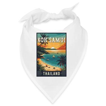 Entdecken Sie das Paradies in Koh Samui in Thailand - Bandana - Weiß - Vorne