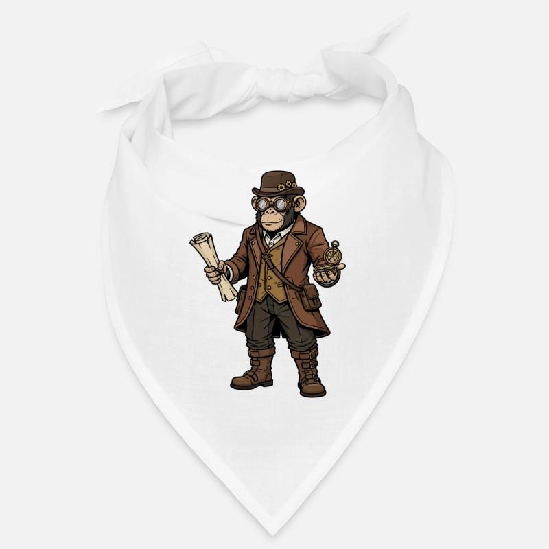 Monkey Explorer Steampunk Retro-Abenteuer Bandana