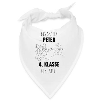 BIS SPAETER PETER - Bandana - Weiß - Vorne