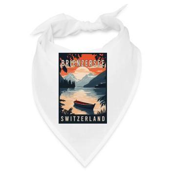 Erleben Sie den Alpensee der Brienzersee Schweiz - Bandana - Weiß - Vorne