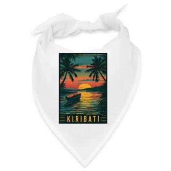 Erleben Sie das tropische Inselparadies Kiribati - Bandana - Weiß - Vorne