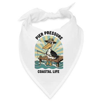 Pelican Fisherman Pier Pressure Coastal - Bandana - Weiß - Vorne