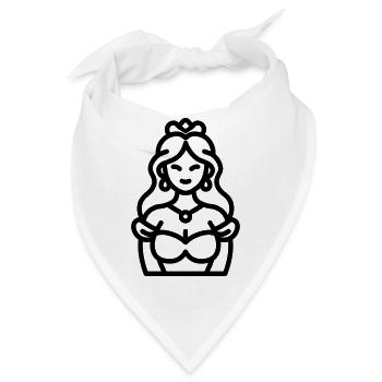 Prinzessin - Bandana - Weiß - Vorne