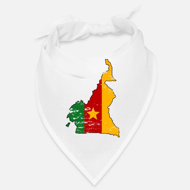 Cameroon Flag Map used Bandana