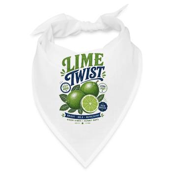 Lime Twist Grafik - Bandana - Weiß - Vorne