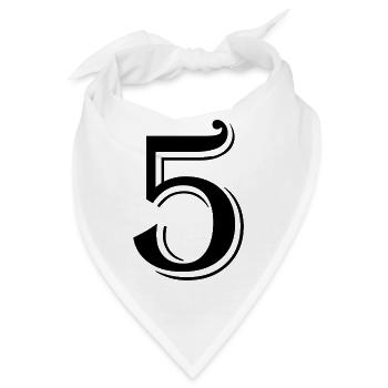 5 - Bandana - Weiß - Vorne