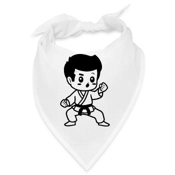 Kinder Karate - Bandana - Weiß - Vorne