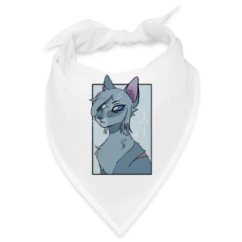 (Warrior) Cat inspired design - Bandana - Weiß - Vorne