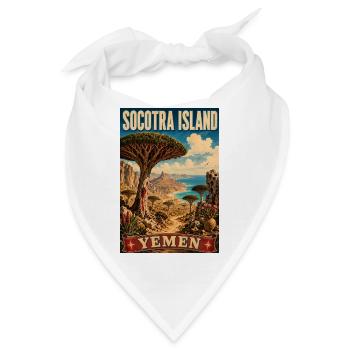 Erleben Sie die Insel Socotra im Jemen - Bandana - Weiß - Vorne