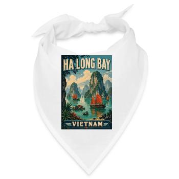 Erleben Sie die Kalksteinkarste der Ha Long Bay, Vietnam - Bandana - Weiß - Vorne