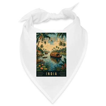 Erleben Sie die Backwaters von Alappuzha in Indien - Bandana - Weiß - Vorne