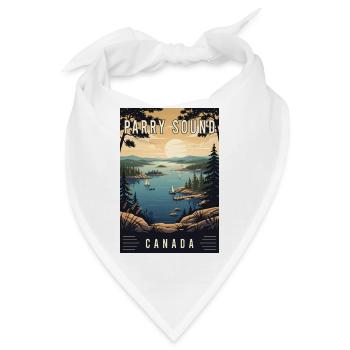 Erleben Sie den Seeblick auf Parry Sound in Kanada - Bandana - Weiß - Vorne