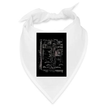 Expressionist_Crucifixion_Woodcut_Art - Bandana - Weiß - Vorne