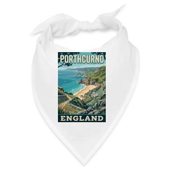 Erleben Sie die Cornwall-Küste von Porthcurno in England - Bandana - Weiß - Vorne