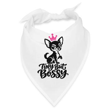 Winzige, aber herrische Chihuahua-Königin - Bandana - Weiß - Vorne