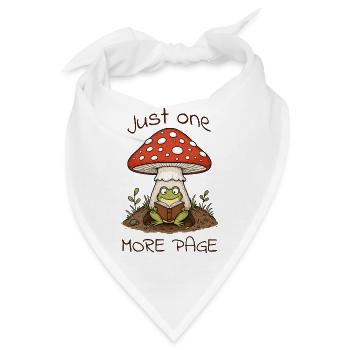 Lustiger Lese Frosch – Just One More Page Buch - Bandana - Weiß - Vorne