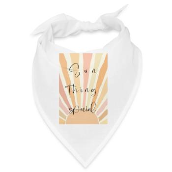 Sonnenstrahlen Special – Handlettering - Bandana - Weiß - Vorne