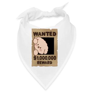 Hund gesucht - Bandana - Weiß - Vorne