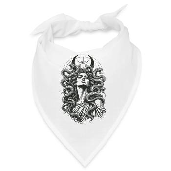 Medusa Schlangen Feminismus Gorgone Mythologie - Bandana - Weiß - Vorne