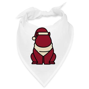 Capybara Weihnachten Icon - Bandana - Weiß - Vorne