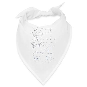 Lustige Skizze mit Möwe von Jörg Langhans - Bandana - Weiß - Vorne