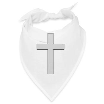 Christian Kreuz Jesu - Bandana - Weiß - Vorne