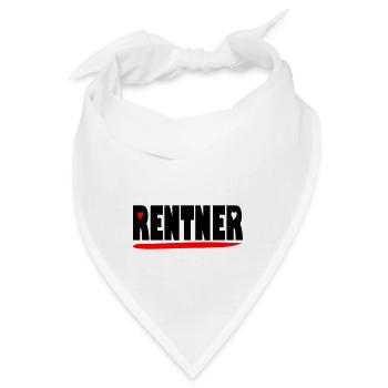 endlich Rentner - Bandana - Weiß - Vorne