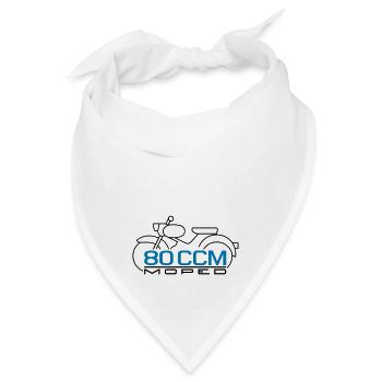 Moped Spatz 80 ccm Emblem - Bandana - Weiß - Vorne