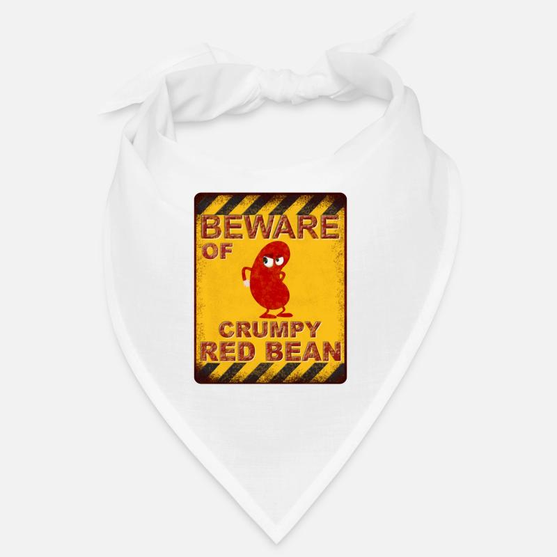 Beware of Crumpy Red Bean - Warning Bandana