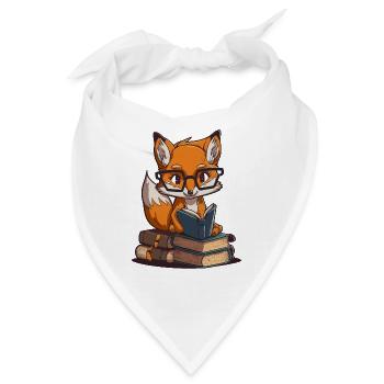 Intelligenter Fuchs - Bandana - Weiß - Vorne