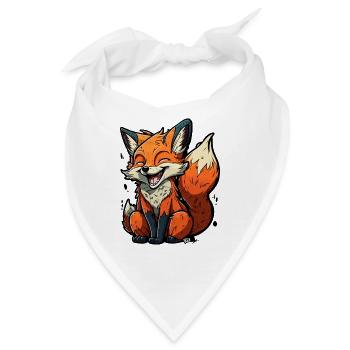 Schlau wie ein Fuchs - Bandana - Weiß - Vorne