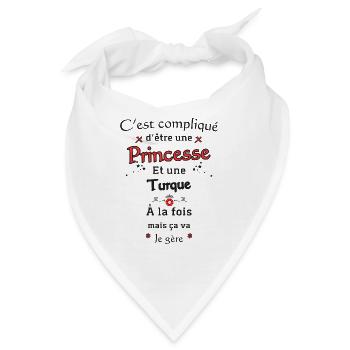 Türkische Prinzessin - Bandana - Weiß - Vorne