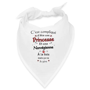 Norwegische Prinzessin - Bandana - Weiß - Vorne