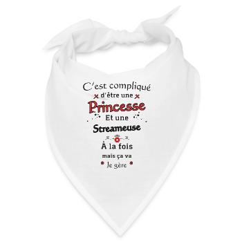Prinzessin Streamer - Bandana - Weiß - Vorne
