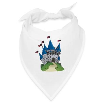 Ritterburg Schloss Ritter Burg - Bandana - Weiß - Vorne