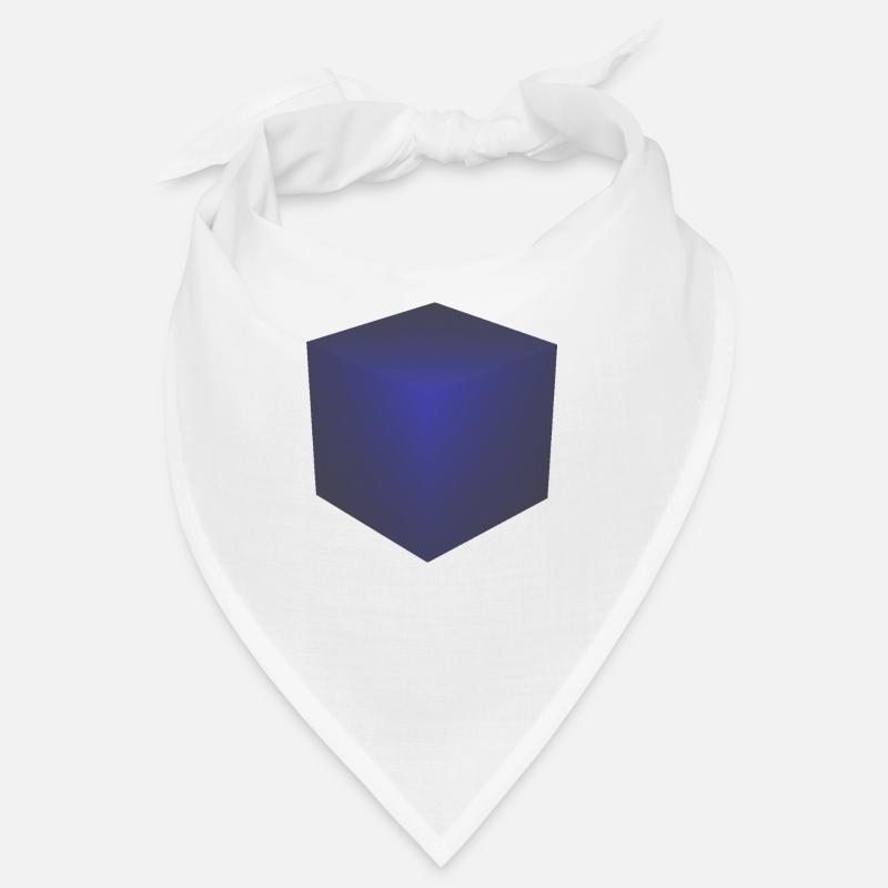 3d cube blue Bandana